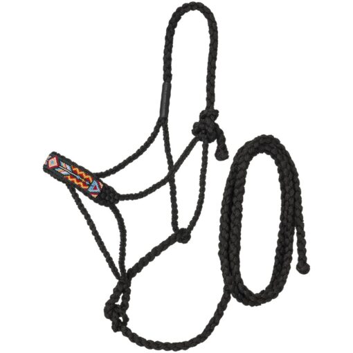 Tough1 Beaded Mule Tape Halter with Lead