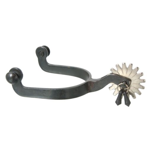 Tough1 Black Steel Jingle Bob Spurs