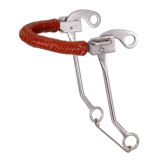 Tough1 Braided Leather Nose Hackamore