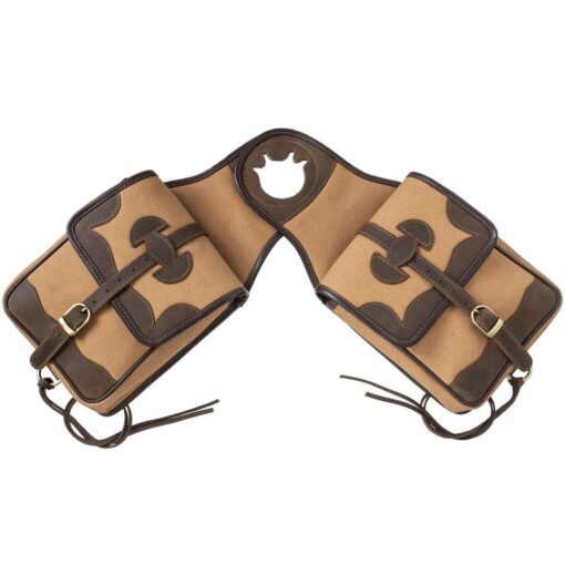 Tough1 Canvas Horn Bag with Leather Accents 1