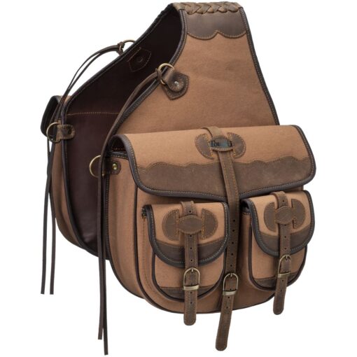 Tough1 Canvas Trail Bag with Leather Accents