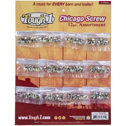 Tough1 Chicago Screw Assortment on Display Card