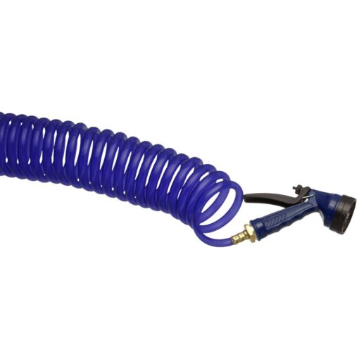 Tough1 Coil Water Hose with Nozzle