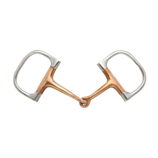 Tough1 Copper Mouth Dee Ring Snaffle