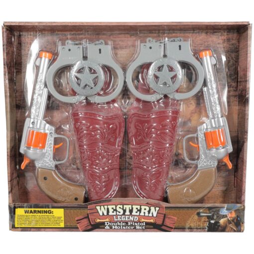 Tough1 Double Pistol Toy Gun Set with Holsters