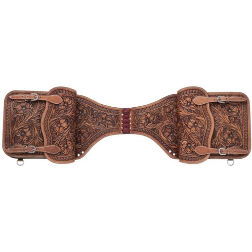 Tough1 Floral Tooled Saddle Bag 3