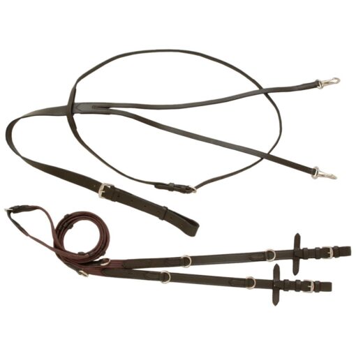 Tough1 German Martingale Rein Set - Leather