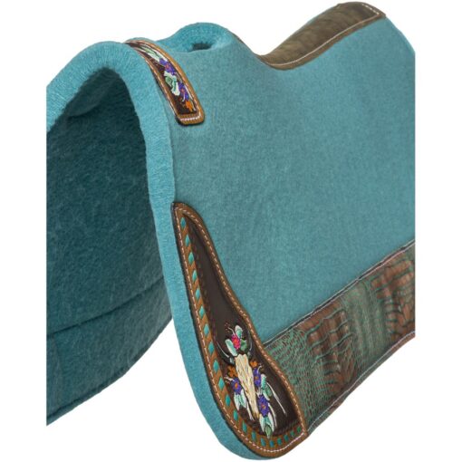 Tough1 Hand Painted Steer Skull Saddle Pad 7 Tough1 Hand Painted Steer Skull Saddle Pad 2