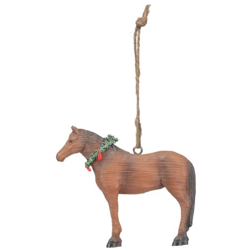 Tough1 Horse with Wreath Ornament