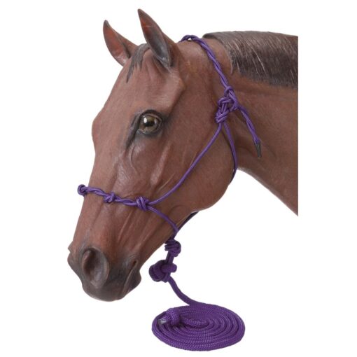 Tough1 Knotted Rope Halter with Lead