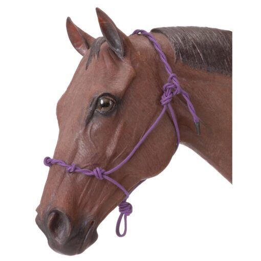 Tough1 Knotted Rope Halter with Twisted Crown