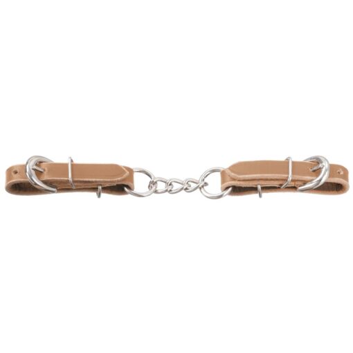 Tough1 Leather 3 Link Curb Chain