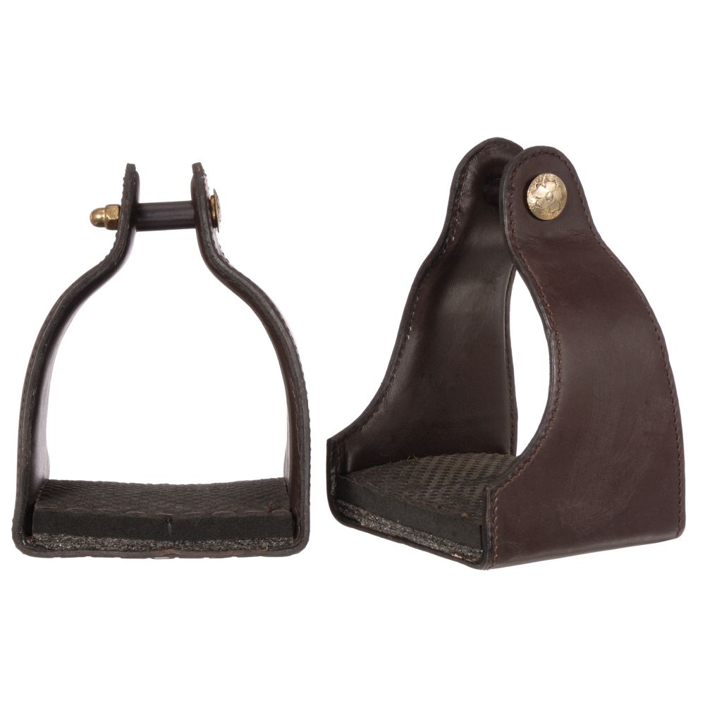 Royal King Leather Roper Stirrups The Connected Rider San Antonio English Tack Store