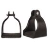 Tough1 Leather Covered Endurance Stirrups - Narrow Neck