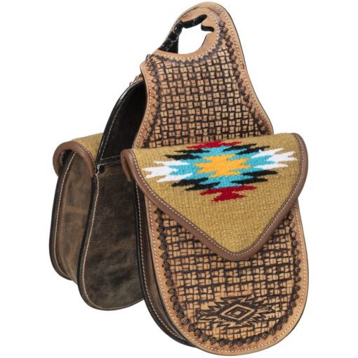 Tough1 Leather Horn Bag with Hand Weaving 7 Tough1 Leather Horn Bag with Hand Weaving 1
