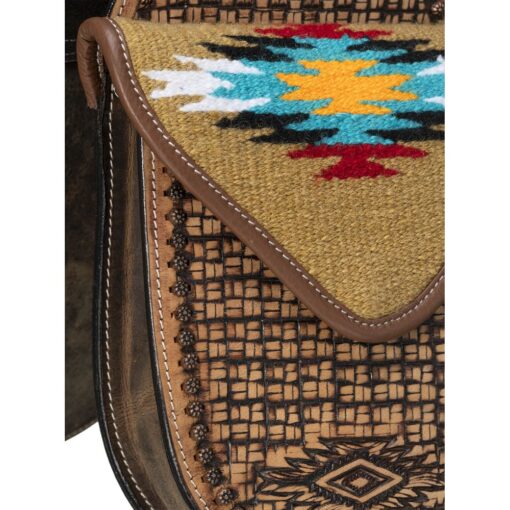 Tough1 Leather Horn Bag with Hand Weaving 8 Tough1 Leather Horn Bag with Hand Weaving 2