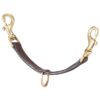 Tough1 Leather Lunging Strap with Brass Hardware 2 Tough1 Leather Lunging Strap with Brass Hardware