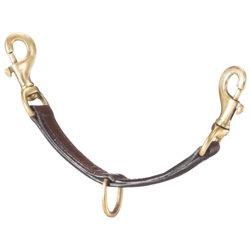 Tough1 Leather Lunging Strap with Brass Hardware