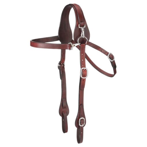 Tough1 Leather Mule Headstall