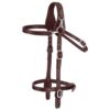 Tough1 Leather Mule Headstall with Cavesson