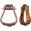 Tough1 Mahogany Wood Stirrups 2 Tough1 Mahogany Wood Stirrups