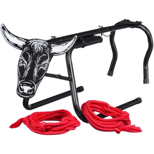 Tough1 Mini Collapsible Roping Dummy with Metal Steer Head