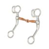 Tough1 Miniature Training Snaffle with Copper Mouth - 3 3/4" 1 Tough1 Miniature Training Snaffle with Copper Mouth - 4"
