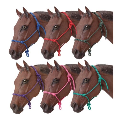 Tough1 Poly Rope Halter - 6 Pack