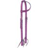 Tough1 Purple Tooled Nylon Ear Headstall