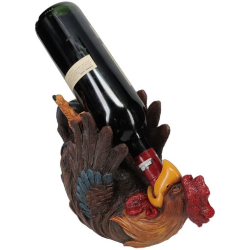 Tough1 Rooster Wine Bottle Holder 6 Tough1 Rooster Wine Bottle Holder 1