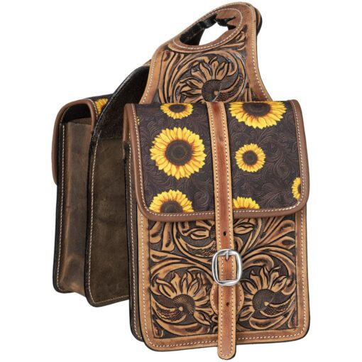 Tough1 Sunflower Leather Horn Bag