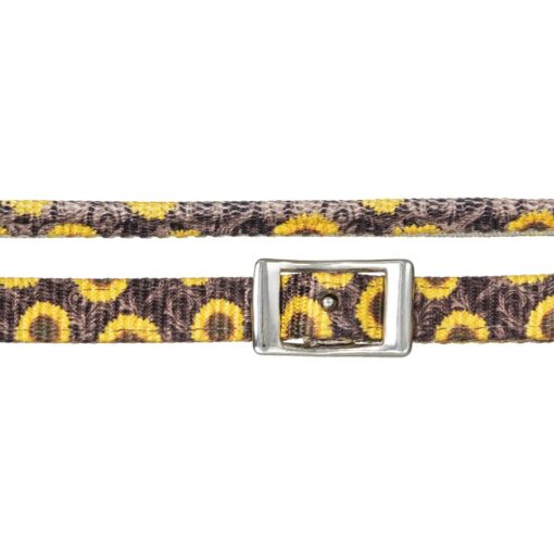 Tough1 Sunflower Nylon Rolled Reins 1