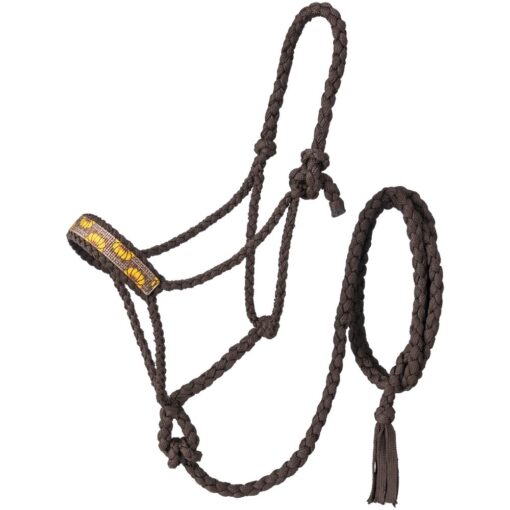 Tough1 Sunflower Overlay Mule Tape Halter with Lead