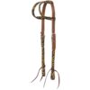 Tough1 Sunflower Tooled Double Ear Hybrid Headstall