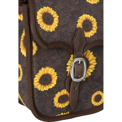 Tough1 Sunflower Tooled Horn Bag 1