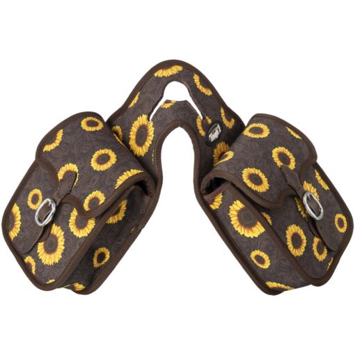 Tough1 Sunflower Tooled Horn Bag 2