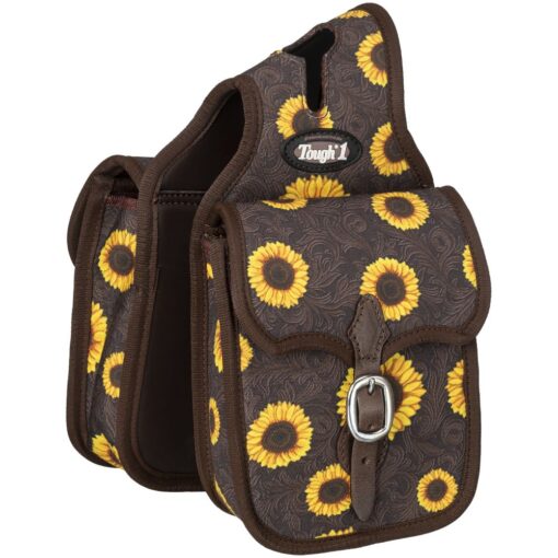 Tough1 Sunflower Tooled Horn Bag