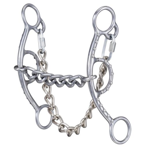 Tough1 Sweet Iron Chain Mouth Short Shank Gag Snaffle