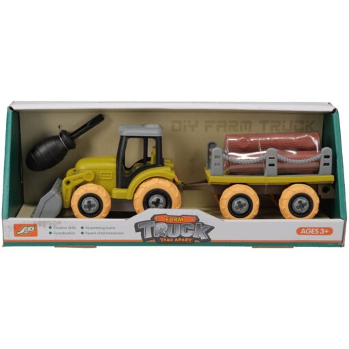 Toy Tractor & Wagon Set