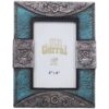 Turquoise and Silver Picture Frame