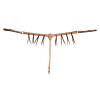 1-1/4" Golden Roughout Buckstitched Breast Collar With Latigo Strings 10 Cowboy Tack 1-1/4" Golden Roughout Buckstitched Breast Collar With Latigo Strings