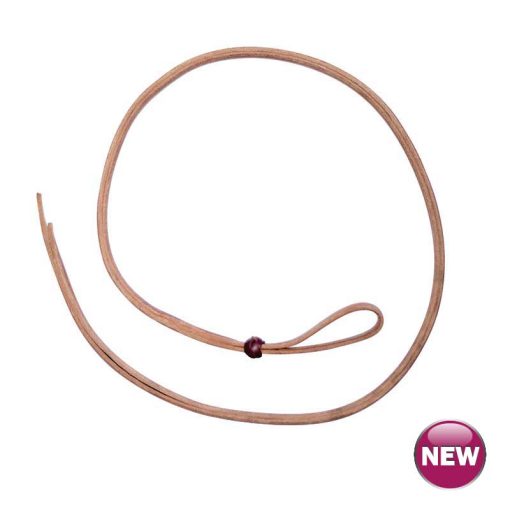 Cowboy Tack 1/2” x 52" - Barrel Racing Over & Under Harness Leather Round Whip
