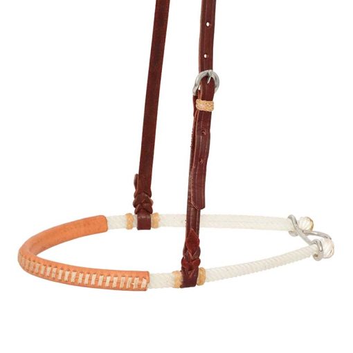 Cowboy Tack 3/4" Leather Covered Double Rope Noseband