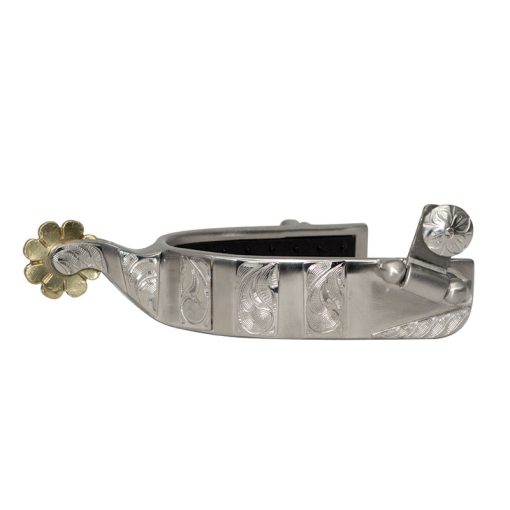 Cowboy Tack Anti-Slip Rubber Comfort - Roping Medium Spurs