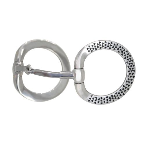 Cowboy Tack Black Rasp Eggbutt Snaffle Bit
