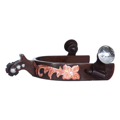 Cowboy Tack Copper Crystal Medium Spurs