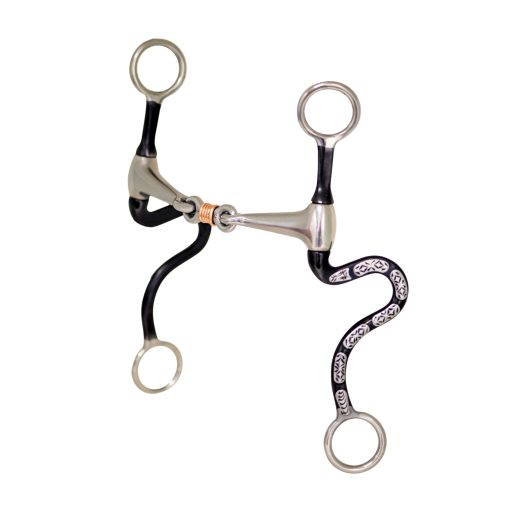 Cowboy Tack Diamond Back S Shank Dog Bone Bit