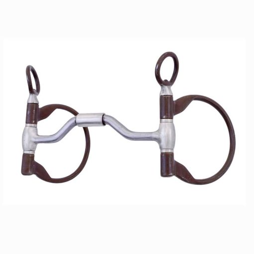 Cowboy Tack FG Clinician Ported Hinged Western Dee Snaffle Bit