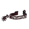 Cowboy Tack Floral Stones Medium Spurs