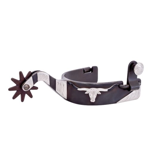 Cowboy Tack ""T" Longhorn Large Spurs